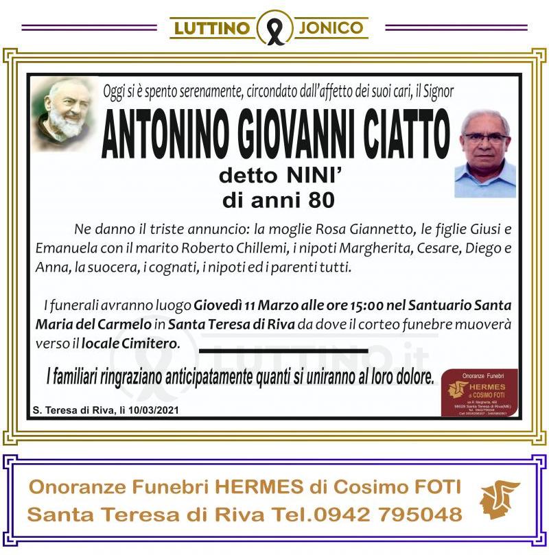 Antonino Giovanni  Ciatto 